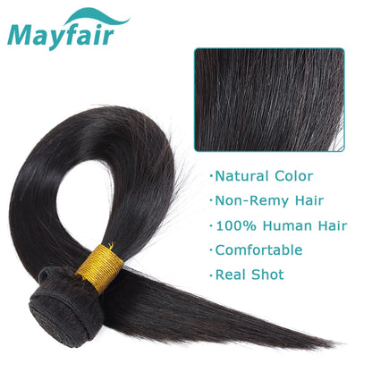 Natural Black Human Hair Extensions 8-30 Inch