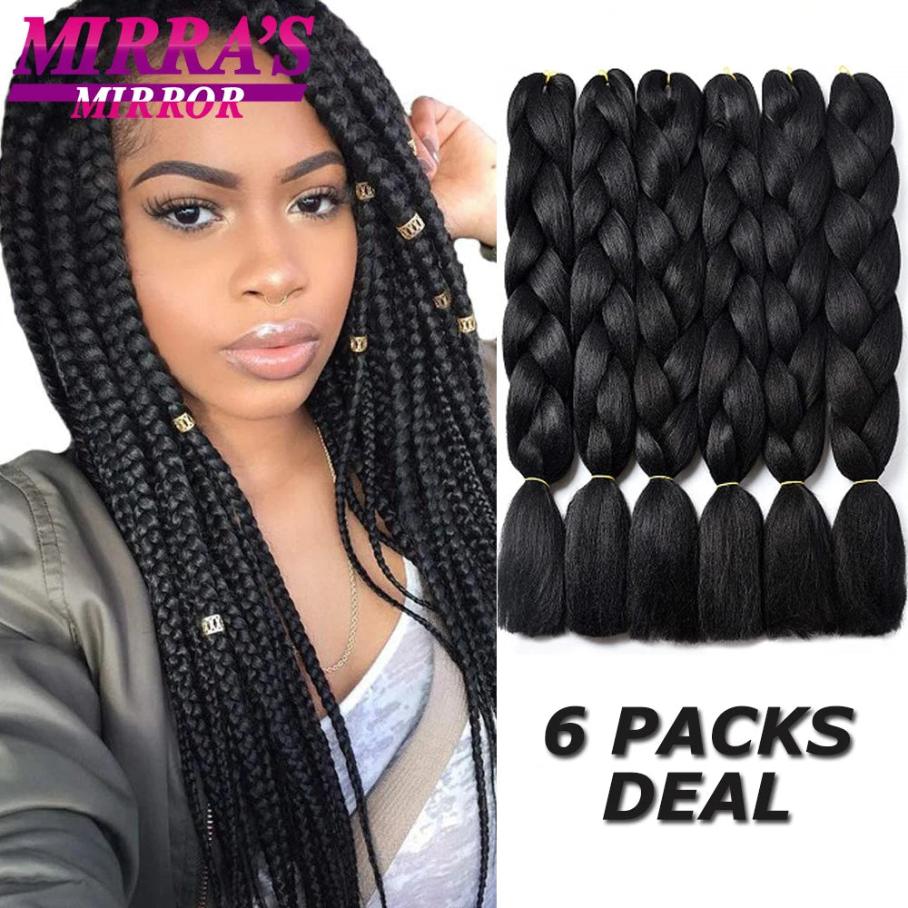 24inch Jumbo Braids Synthetic Hair For Box Braid