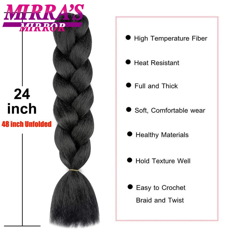 24inch Jumbo Braids Synthetic Hair For Box Braid