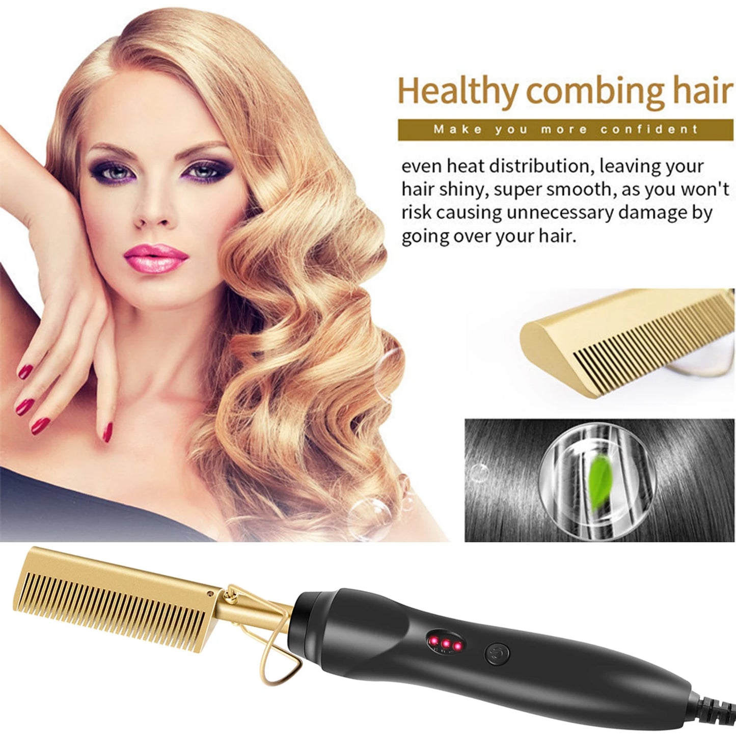 Hot Comb Hair Straightener