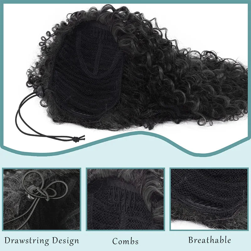 Drawstring Curly Ponytail Extension