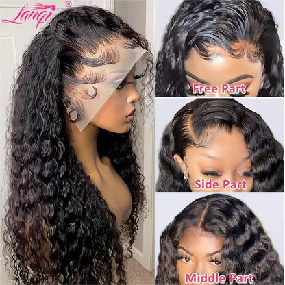 Deep Wave Glueless Wig Human Hair Ready To Wear