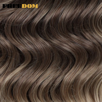Synthetic Twist Crochet Curly Hair 16 Inch Deep Wave Braid Hair