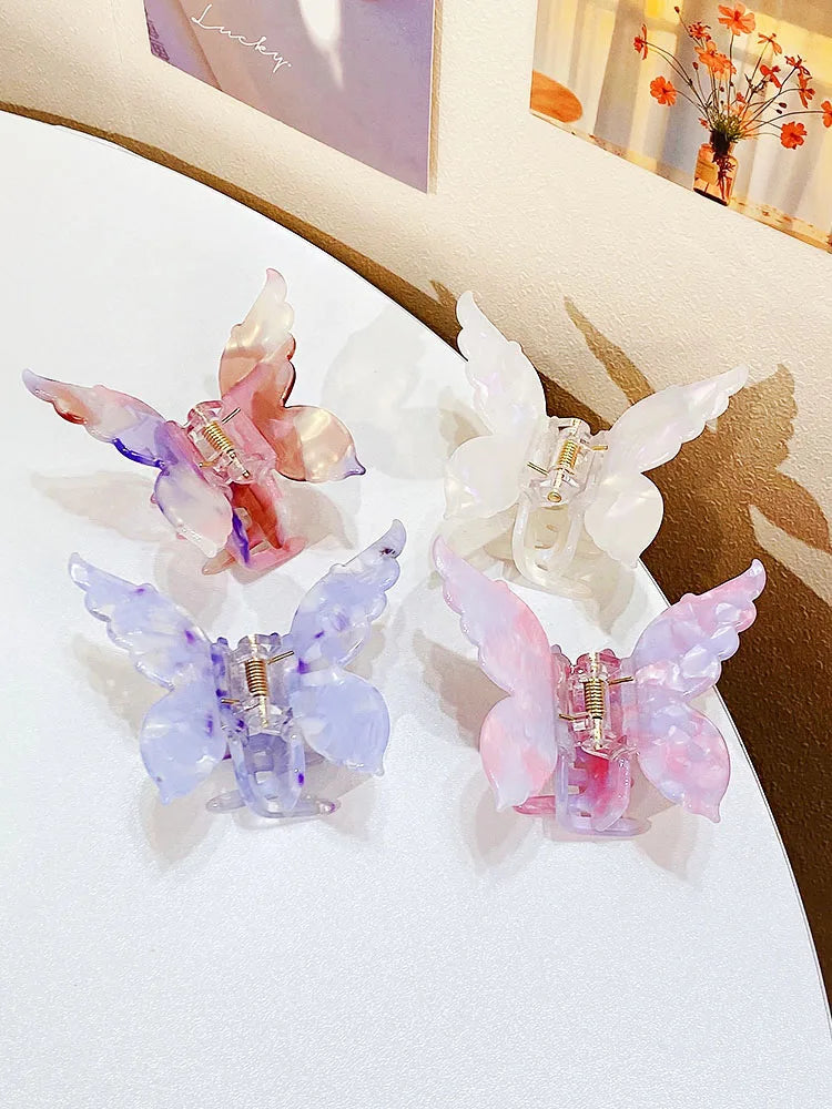 Colorful Butterfly Hair Claws