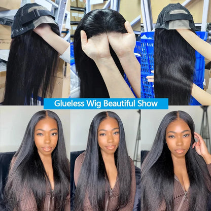 26 Inches Wear And Go Glue less Human Hair Wigs