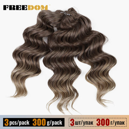 Synthetic Twist Crochet Curly Hair 16 Inch Deep Wave Braid Hair