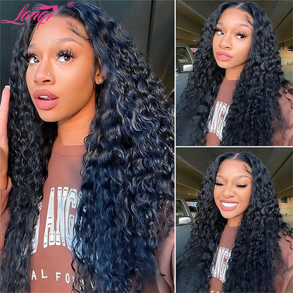 Deep Wave Glueless Wig Human Hair Ready To Wear