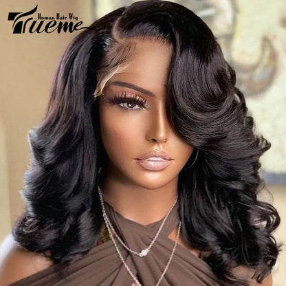 Lace Front Human Hair Wigs Pre Plucked