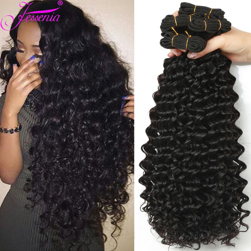 Loose Deep Wave Real Human Hair 4 Bundles 8-26Inch