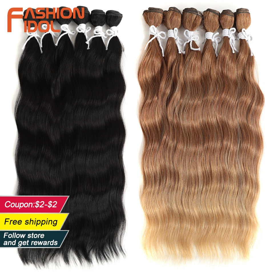 Water Wave Hair Bundles Synthetic Hair Extensions