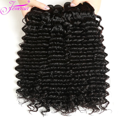 Loose Deep Wave Real Human Hair 4 Bundles 8-26Inch