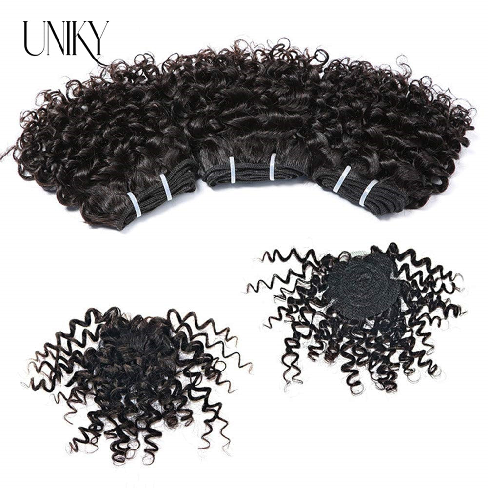 Short Curly Brazilian Hair Weave Bundles