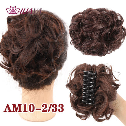 Synthetic Messy Curly Claw Hair Bun Chignon Hair Extensions