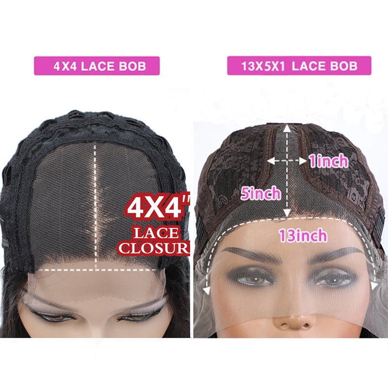 T Part Bob Lace Front Human Hair Wig