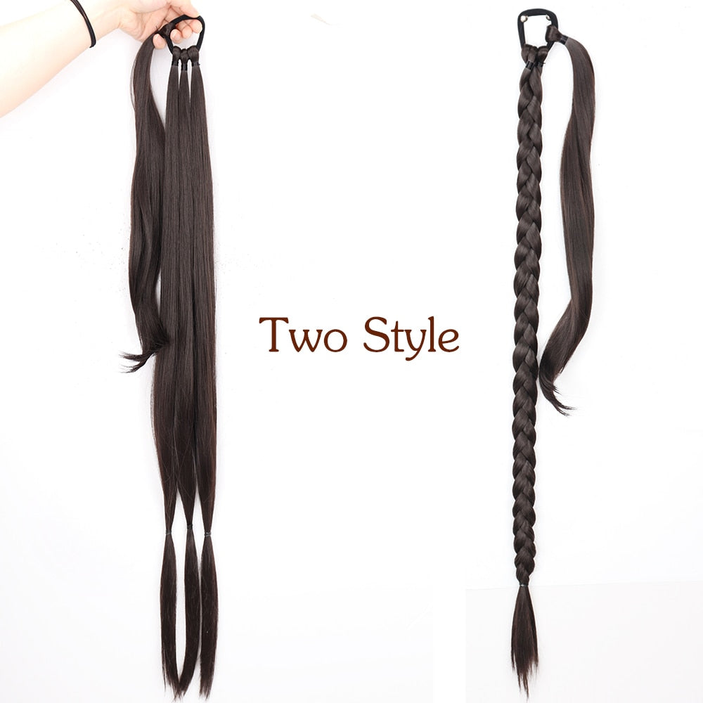 Long Braided Ponytail Hair Extensions