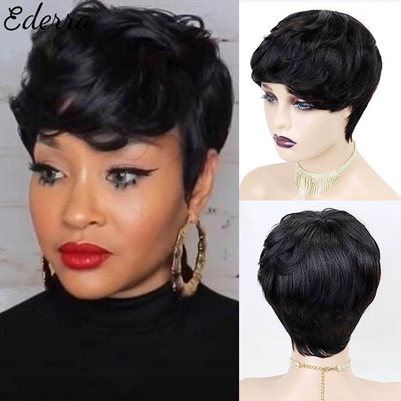 Short Pixie Cut Straight Hair Wig