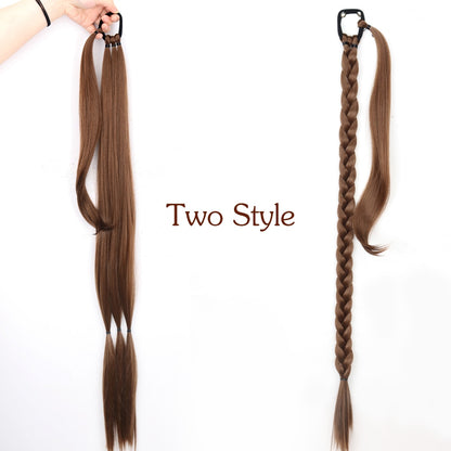 Long Braided Ponytail Hair Extensions