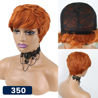 Short Pixie Cut Straight Hair Wig