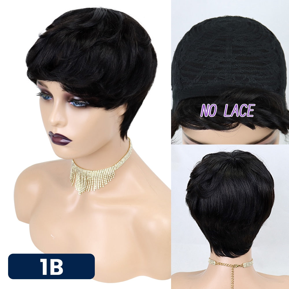 Short Pixie Cut Straight Hair Wig