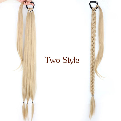 Long Braided Ponytail Hair Extensions