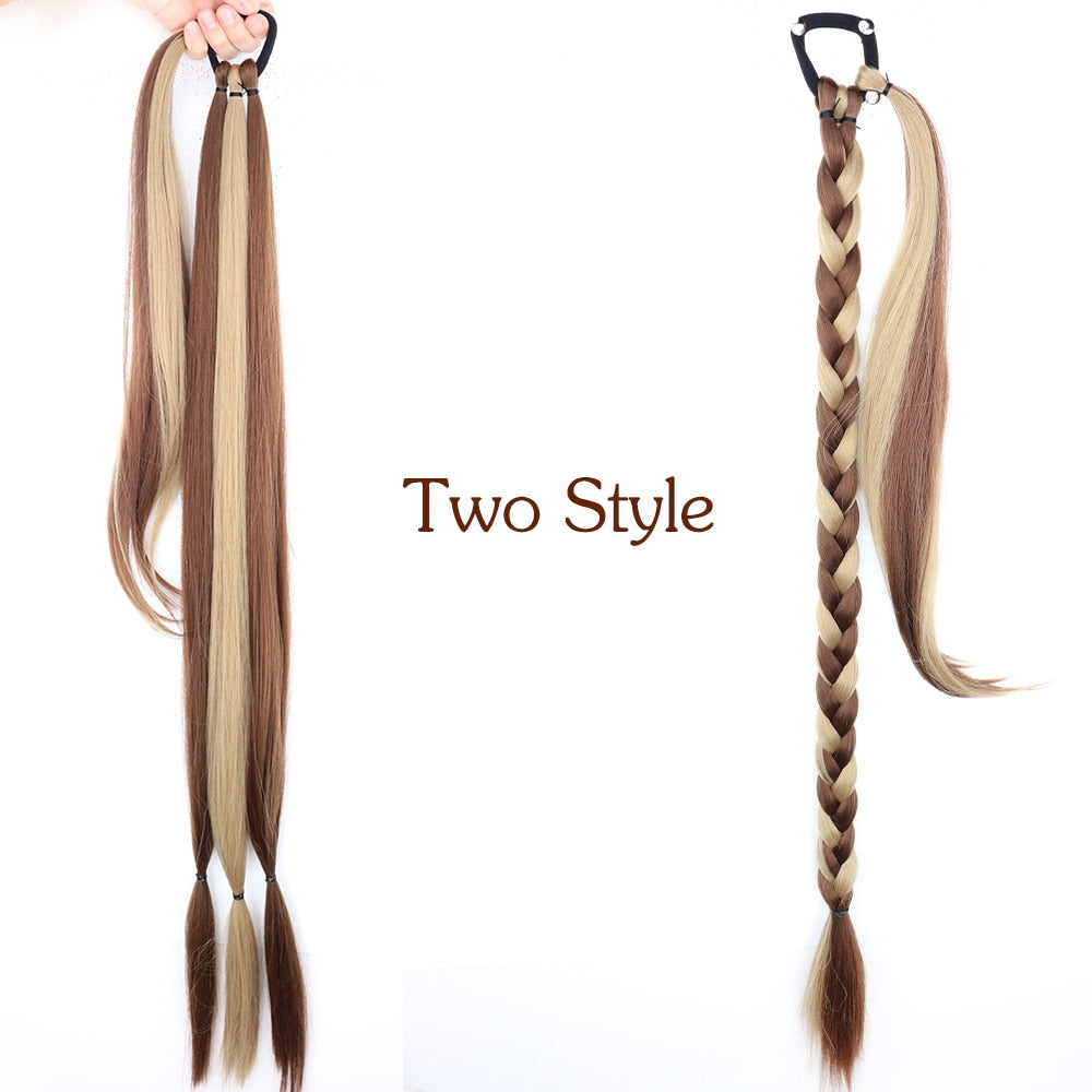 Long Braided Ponytail Hair Extensions