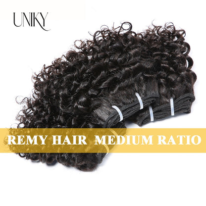 Short Curly Brazilian Hair Weave Bundles