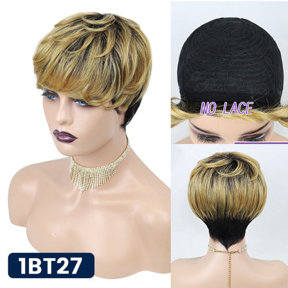 Short Pixie Cut Straight Hair Wig