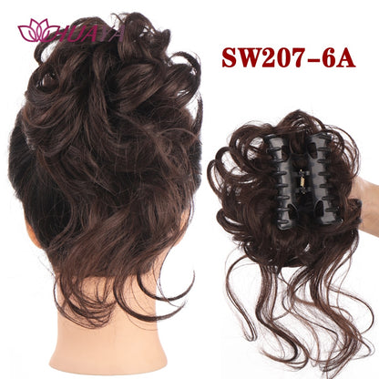 Synthetic Messy Curly Claw Hair Bun Chignon Hair Extensions