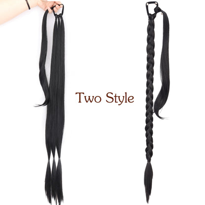 Long Braided Ponytail Hair Extensions